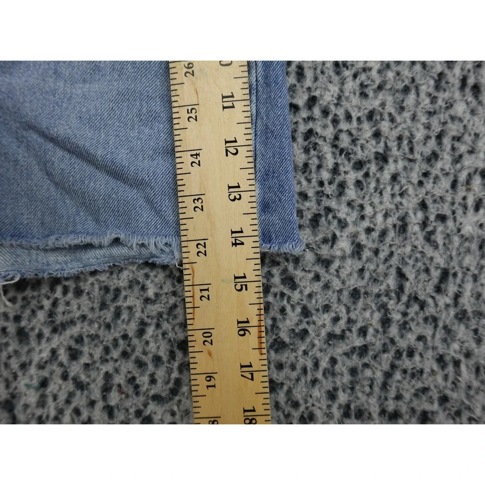 Levi's '94 Baggy Shorts Womens 26 Blue Raw Hem High Rise Denim